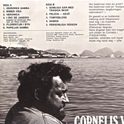 CORNELIS VREESWIJK / Tio Vackra Visor Och Personliga Person